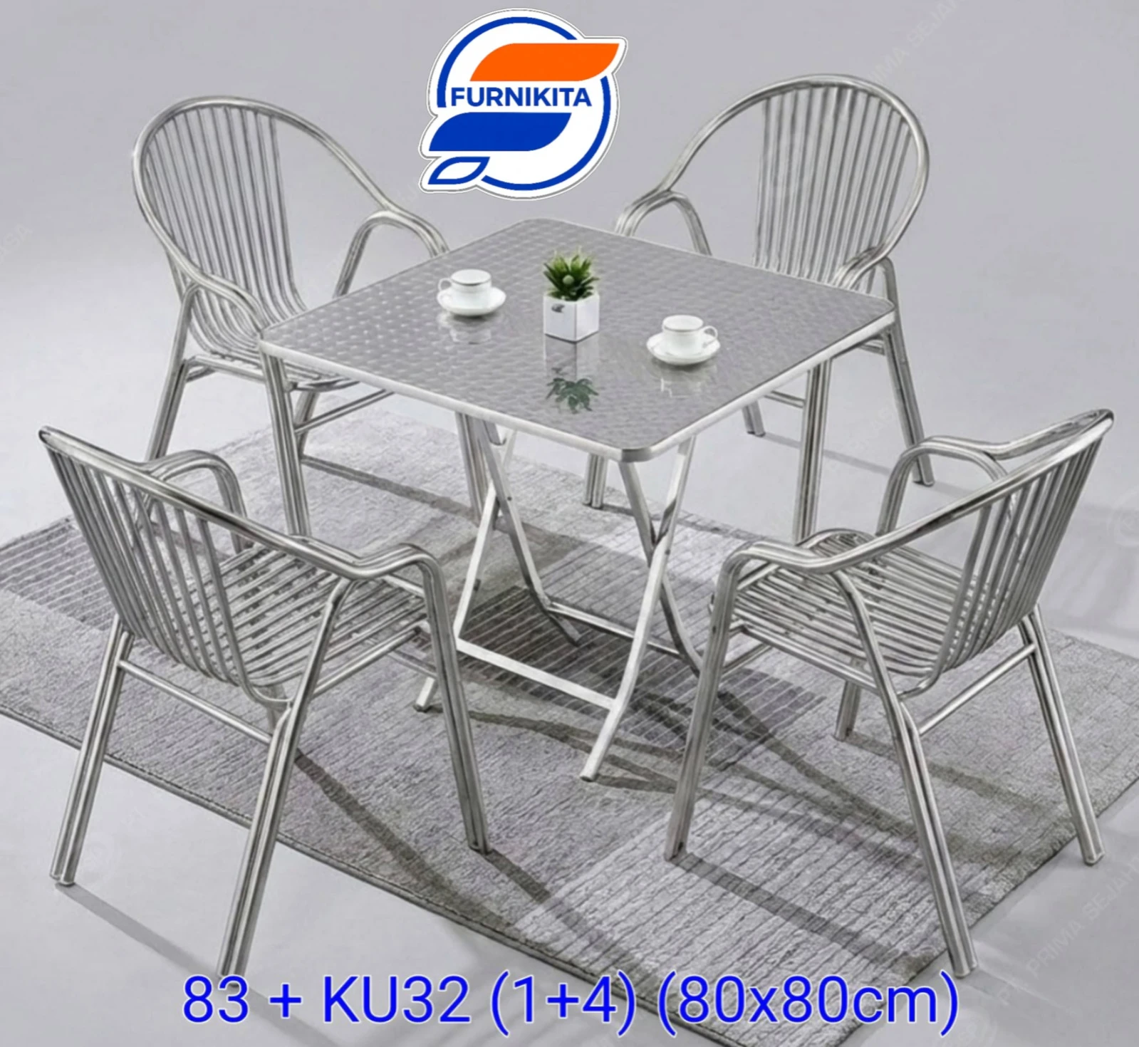 Meja Kursi Caffe - 83 + KU32