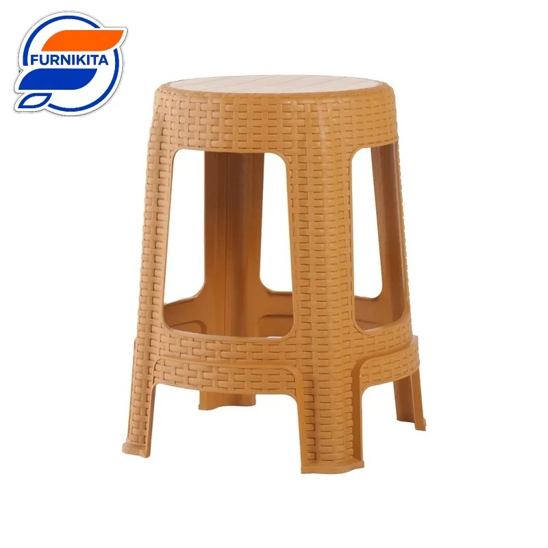 Kursi Plastik - Rattan Round W