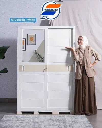 Lemari Plastik - OTC SLIDING II WHITE