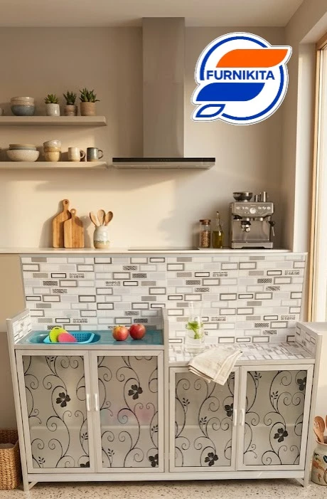 Rak Wastafel Kompor 4 Pintu + Motif WK2
