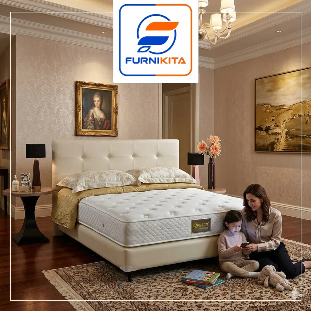 Quantum Springbed Heavenly Comfort Mawson Cream