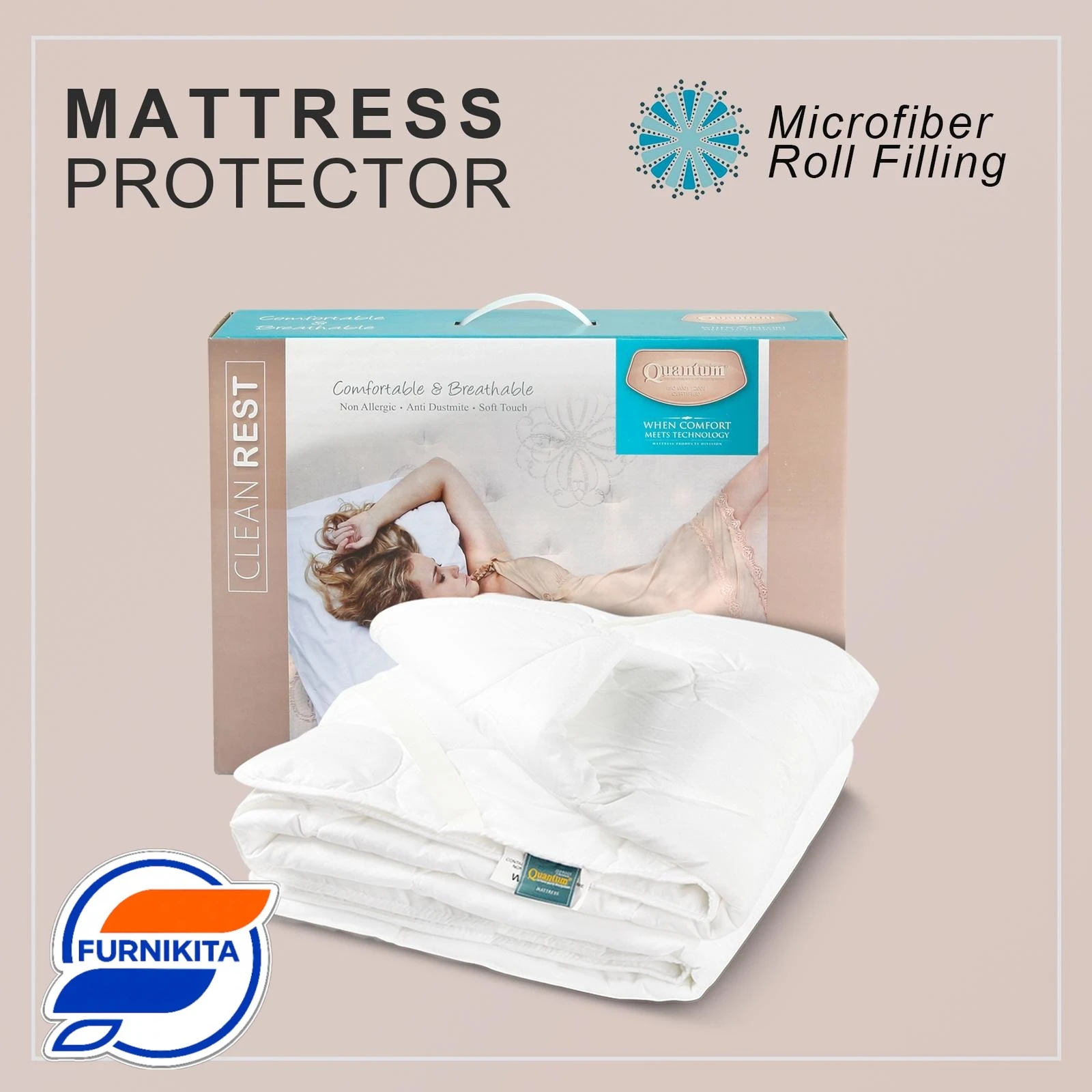 Quantum Matras Protector Inbox / Pelindung Kasur