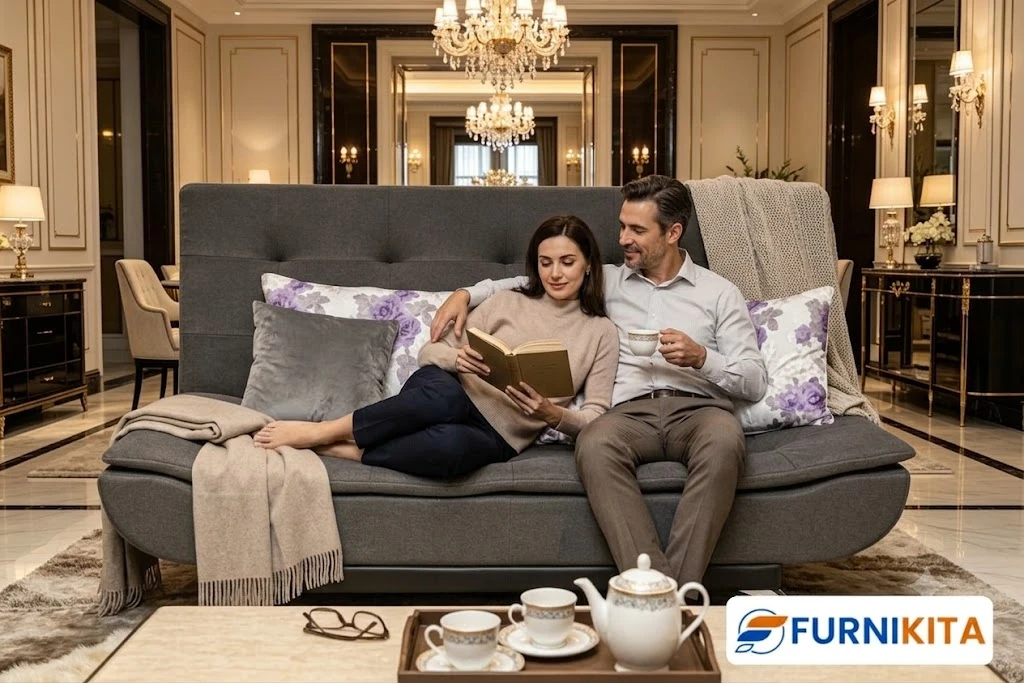 Sofa Bed Tipe Reclining / Flatbed Minimalis